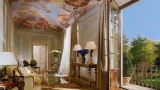 Living room with-terrace ceiling mural. Four Seasons Hotel Firenze 5*